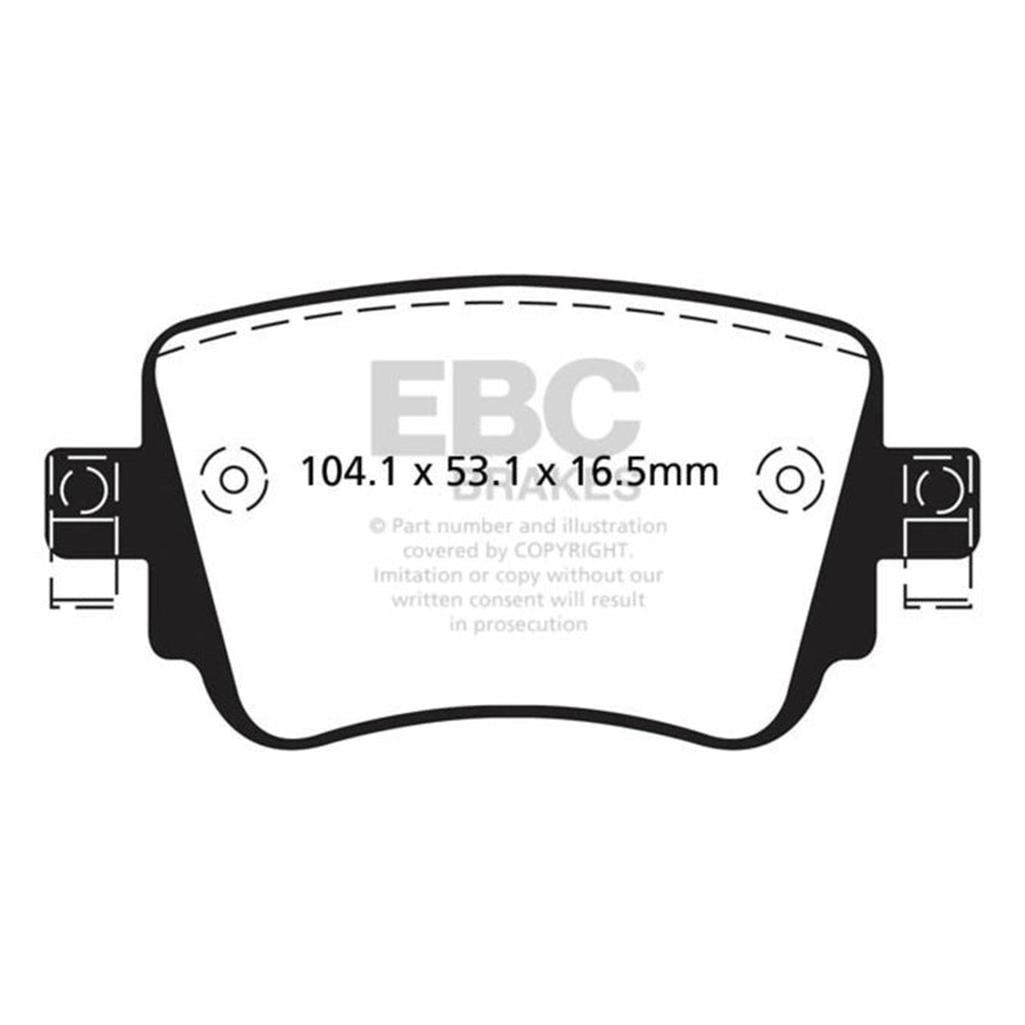 EBC Bluestuff NDX Full Race Brake Pads for Volkswagen Passat and Golf - Part Number DP52201NDX
