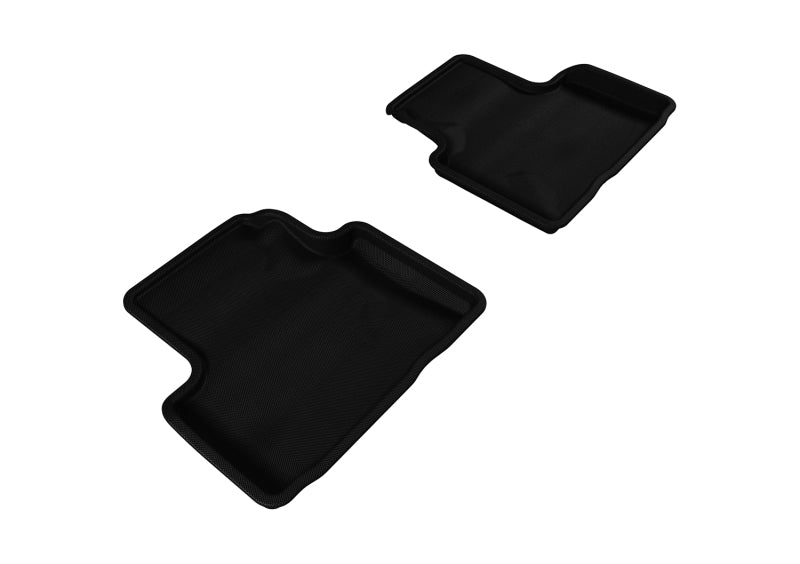 3D MAXpider 2007-2015 Infiniti Q40/G35/37 Kagu 2nd Row Floormats - Black-SR1 Performance