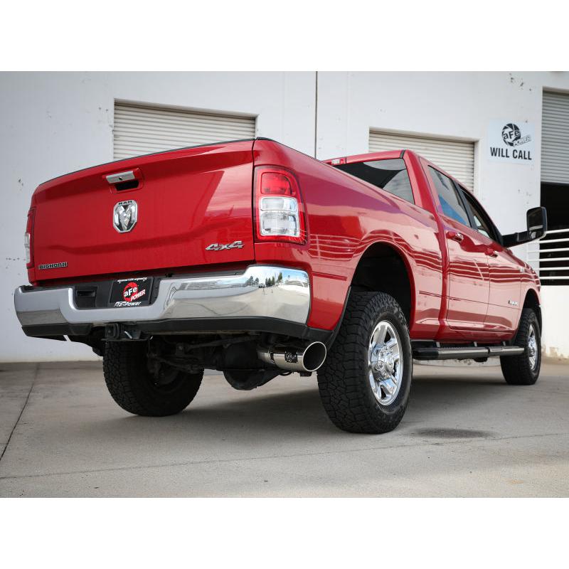 aFe MACHForce XP 4in Exhausts Cat-Back SS w/ Polished Tips 14-17 Dodge Ram 2500 V8-6.4L Hemi