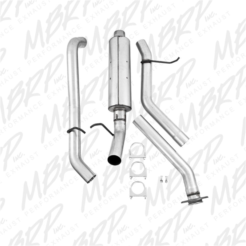 MBRP 2003-2007 Chev/GMC 1500 Classic 4.8/5.3L EC/CC-SB Cat Back Single Side AL P Series Exhaust-SR1 Performance