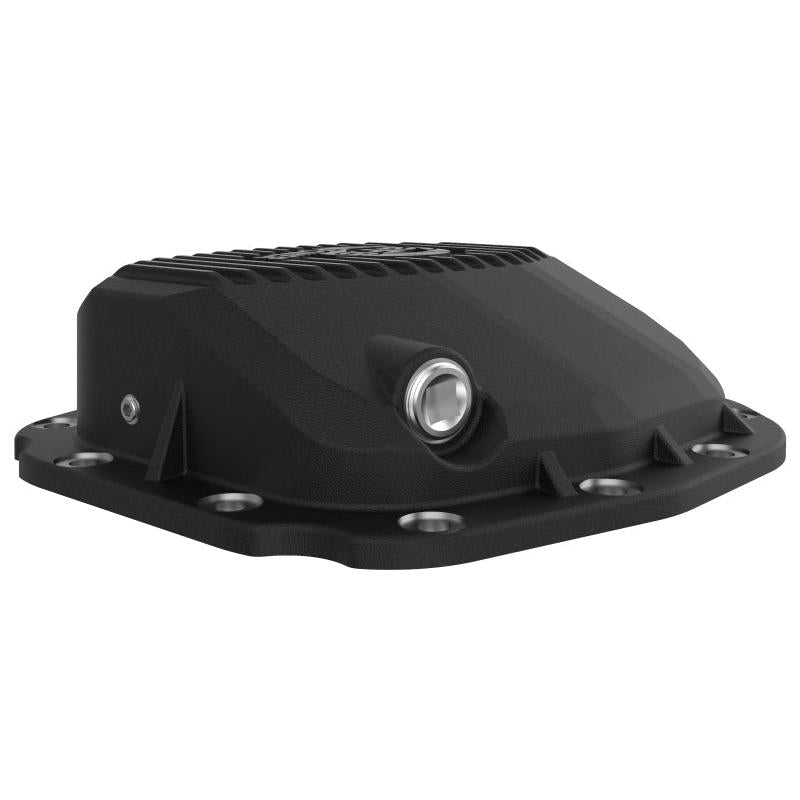 aFe Rear Differential Cover (Black Machined; Pro Series); 15-19 Ford F-150 V6-2.7L (t) (12-Bolt)