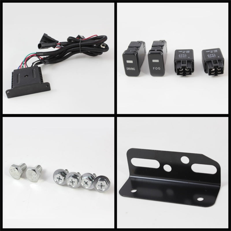 Spyder Toyota FJ Cruiser 07-14 Fog Lights With LED Daytime Running Lights w/swch Blk FL-DRL-TFJ07-BK-SR1 Performance