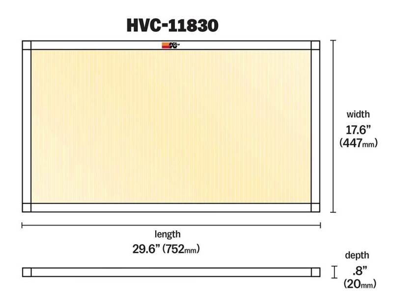 K&N HVAC Filter - 18 x 30 x 1-SR1 Performance