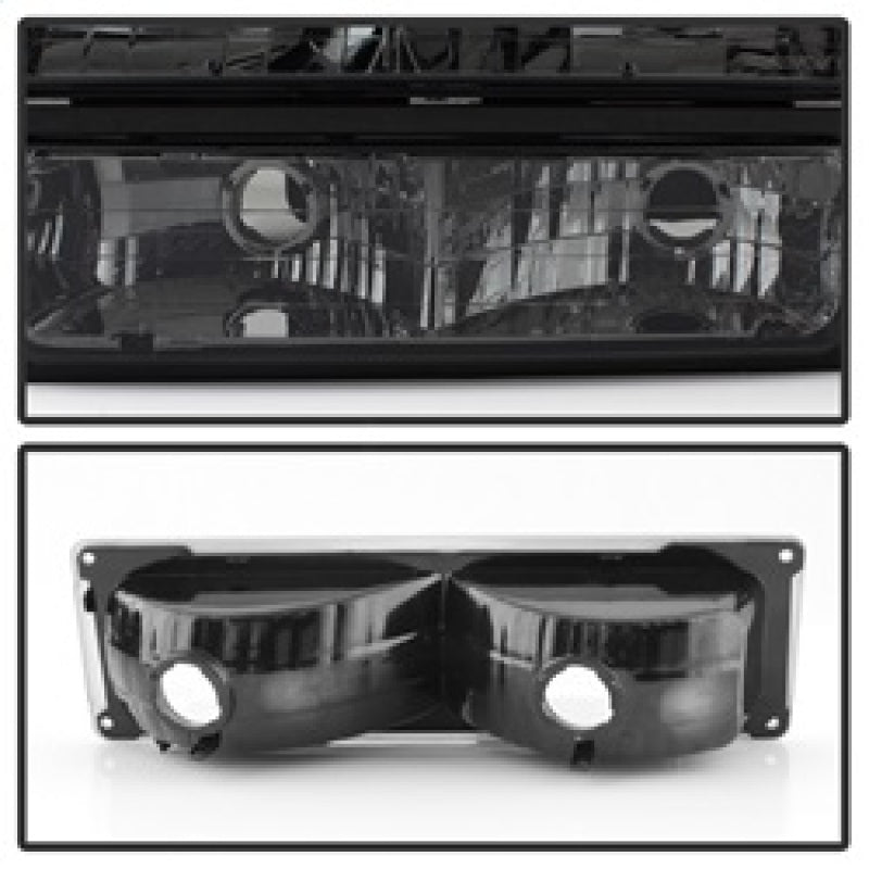 Xtune Chevy Suburban 94-98 Headlights w/ Corner & Parking Lights 8pcs Smoked HD-JH-CCK88-AM-SM-SET-SR1 Performance