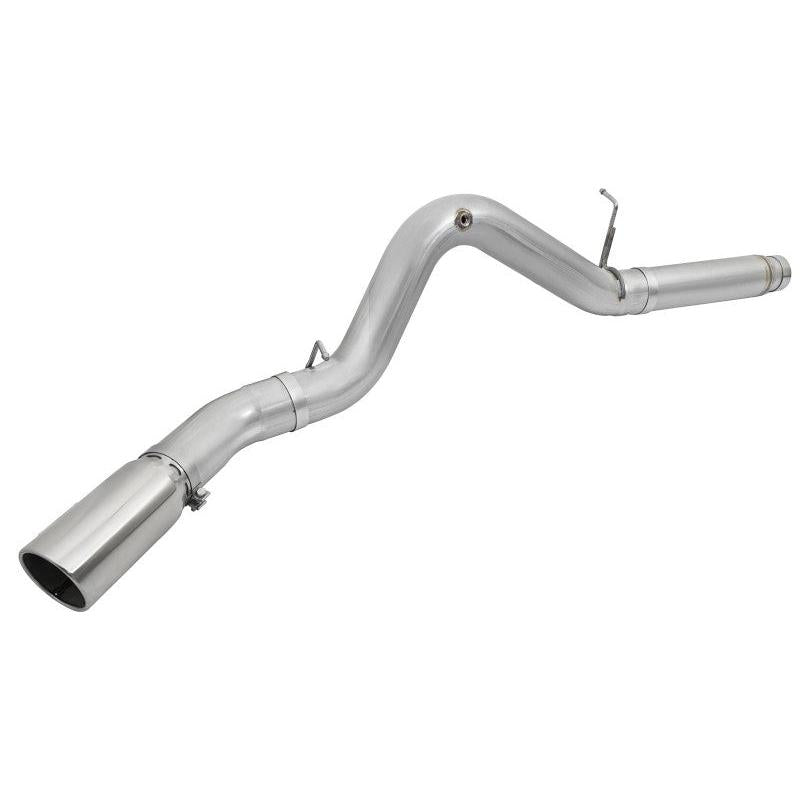 aFe Atlas Exhaust 5in DPF-Back Aluminized Steel w/ Polished Tips 16-17 GM Diesel Truck V8-6.6L (td)