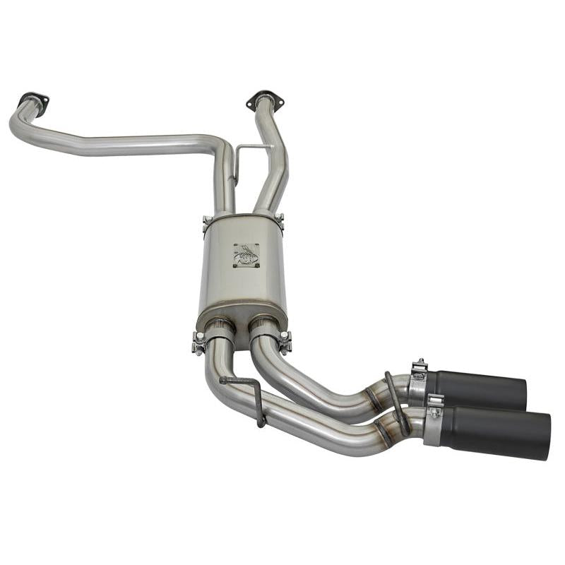 aFe POWER Rebel Series 2-1/2in 409 SS Cat Back Exhaust w/ Black Tips 16-17 Nissan Titan V8 5.6L