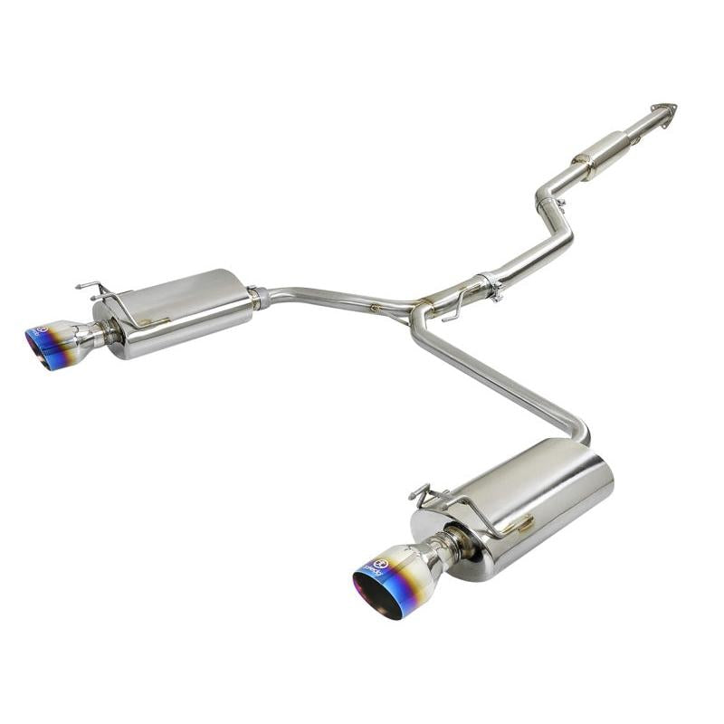 aFe Takeda 2.5-1.75in 304 SS Cat-Back Exhaust System 13-17 Honda Accord LX / EX / EX-L L4-2.4L-SR1 Performance