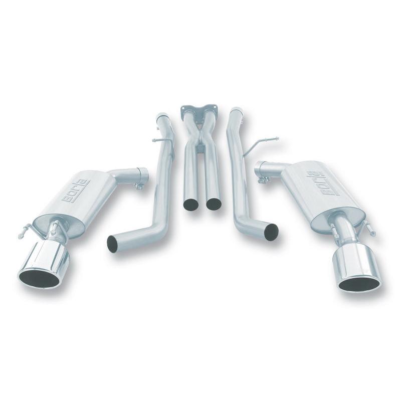 Borla 05-06 Pontiac GTO Coupe 2dr 6.0L 8cyl AT/MT 4spd/6spd RWD SS Catback Exhaust w/ inXin Pipe