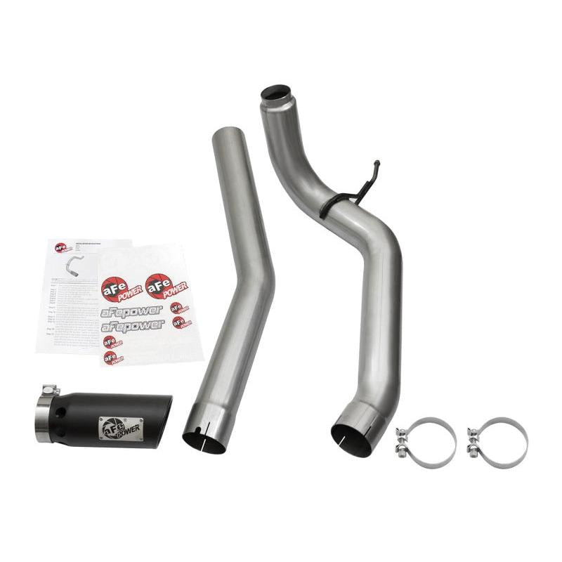 aFe LARGE Bore HD DPF-Back SS Exhaust w/ Black Tip 2016 Nissan Titan XD V8-5.0L (td)-SR1 Performance