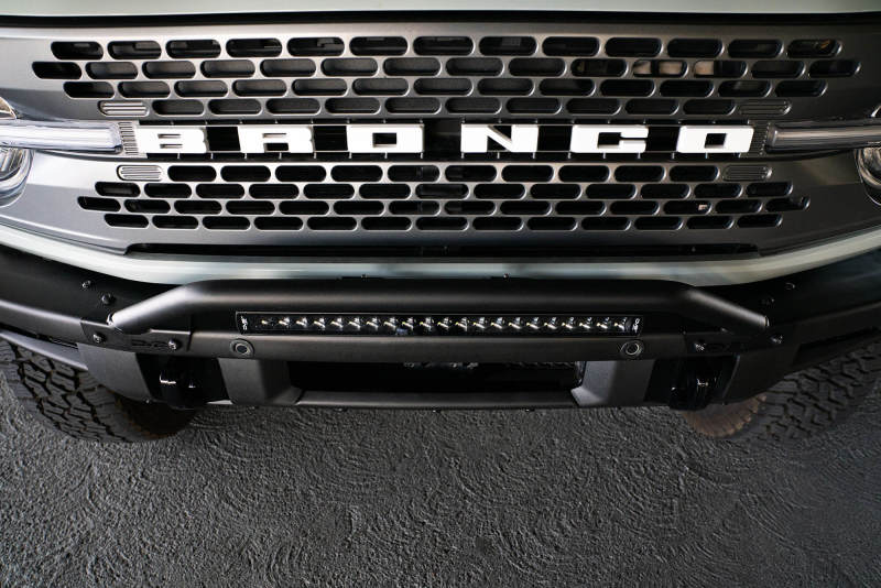 DV8 Offroad Factory Bumper Bull Bar for 2021-2023 Ford Bronco – Low Profile Steel Tubular Front Grille Guard