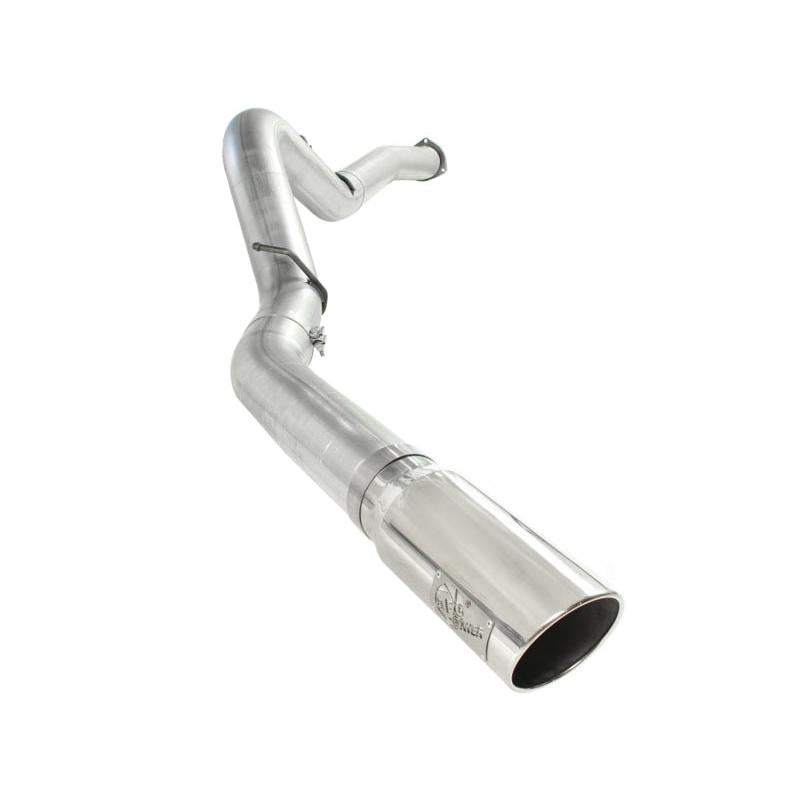 aFe ATLAS 5in DPF-Back Alum Steel Exhaust System Polished Tip GM Diesel Trucks 7.5-10 V8-6.6L td LMM-SR1 Performance