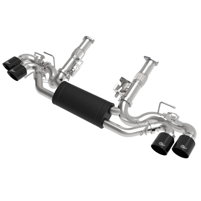 aFe MACH Force-Xp 3in to 2-1/2in 304SS Cat-Back 2020 Chevy Corvette (C8) 6.2L - Black Tip-SR1 Performance