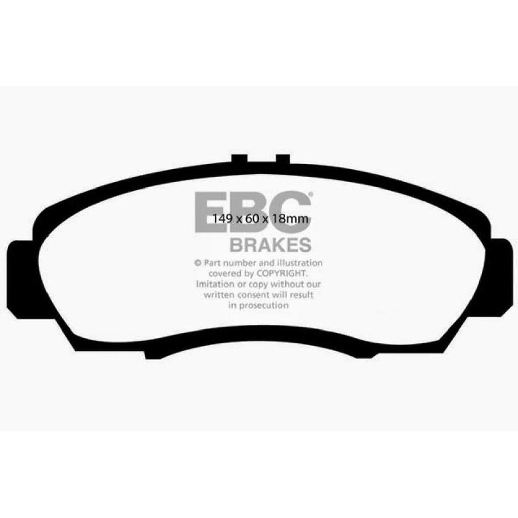 EBC Brakes Bluestuff NDX Full Race Brake Pads for Acura CL and RL – High Friction Sport and Track Use