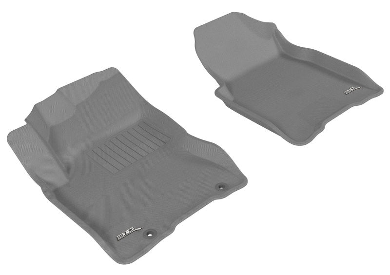 3D MAXpider 2008-2013 Nissan Rogue Kagu 1st Row Floormat - Gray-SR1 Performance