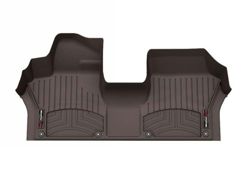 WeatherTech DigitalFit FloorLiner for VW ID. Buzz First Row Over the Hump in Cocoa – Part #4718241