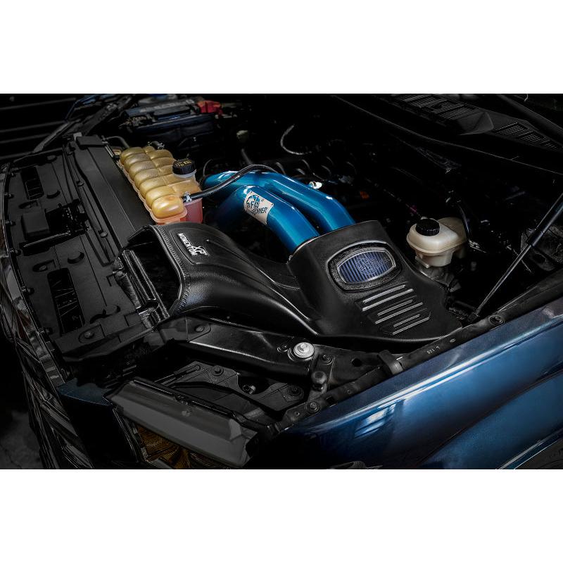 aFe Momentum XP Cold Air Intake System w/ Pro 5R Media Blue 15-19 Ford F-150 V8-5.0L-SR1 Performance