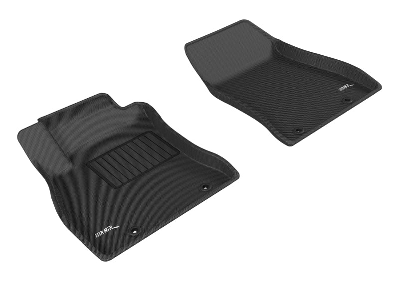 3D MAXpider 2013-2019 Nissan Sentra Kagu 1st Row Floormat - Black-SR1 Performance