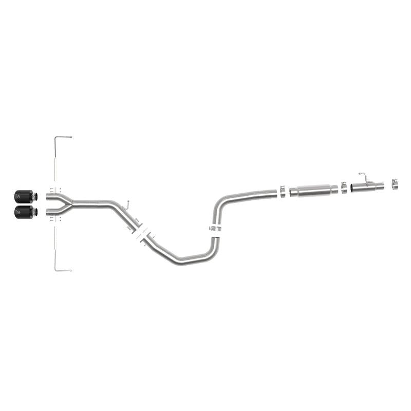 aFe Takeda Exhaust Cat-Back 19-20 Hyundai Veloster 304SS Black Dual Tips Exhaust-SR1 Performance