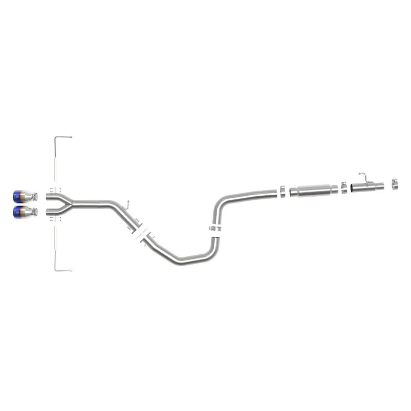 aFe Takeda Exhaust Cat-Back 19-20 Hyundai Veloster 304SS Blue Flame Dual Tips Exhaust-SR1 Performance