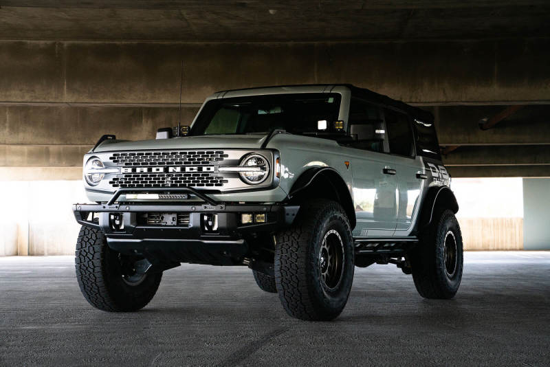 DV8 Offroad Factory Bumper Bull Bar for 2021-2023 Ford Bronco – Low Profile Steel Tubular Front Grille Guard