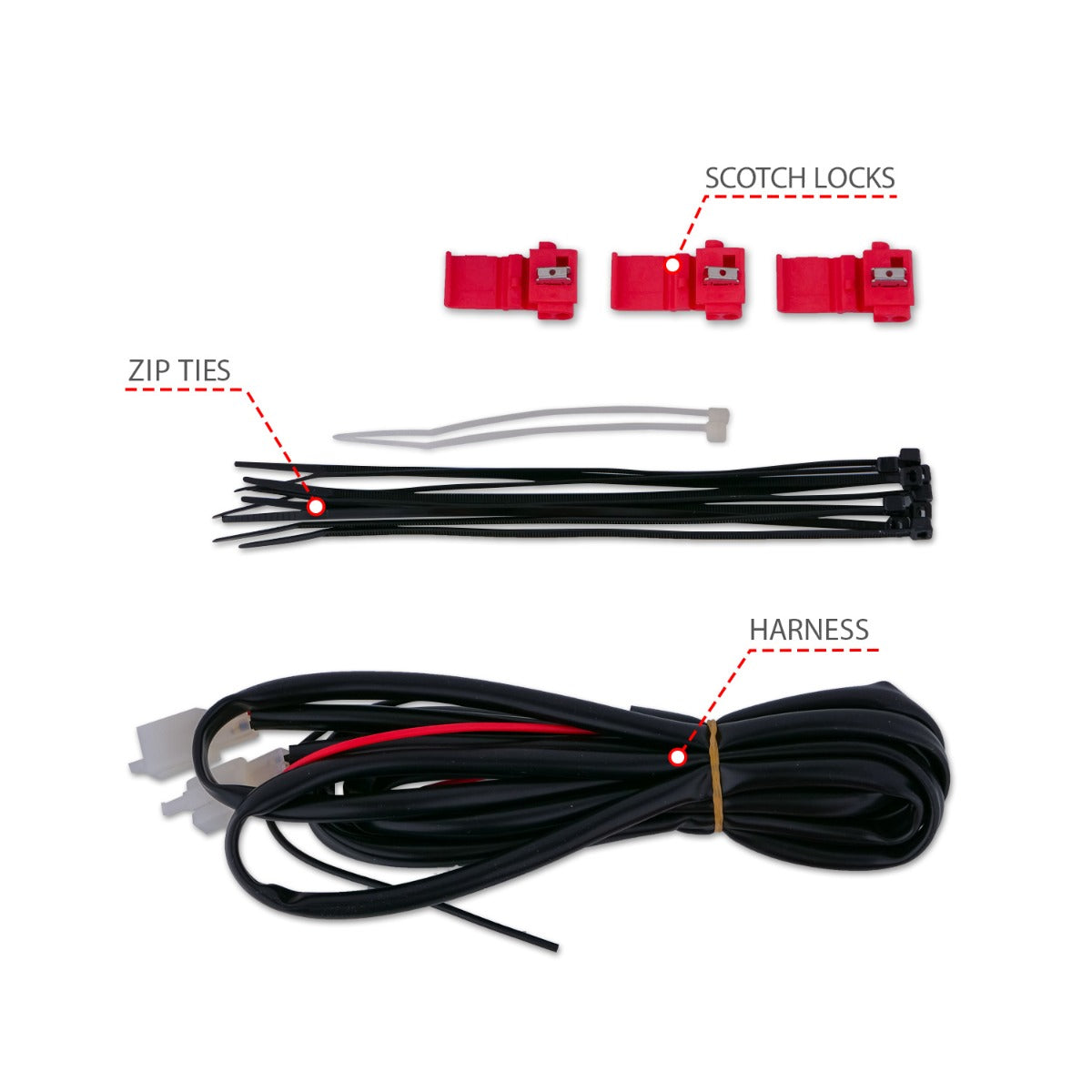 JEEP GRAND CHEROKEE 14-22 LED TAIL LIGHTS RED/CLEAR BLACK TRIM (4PCS)