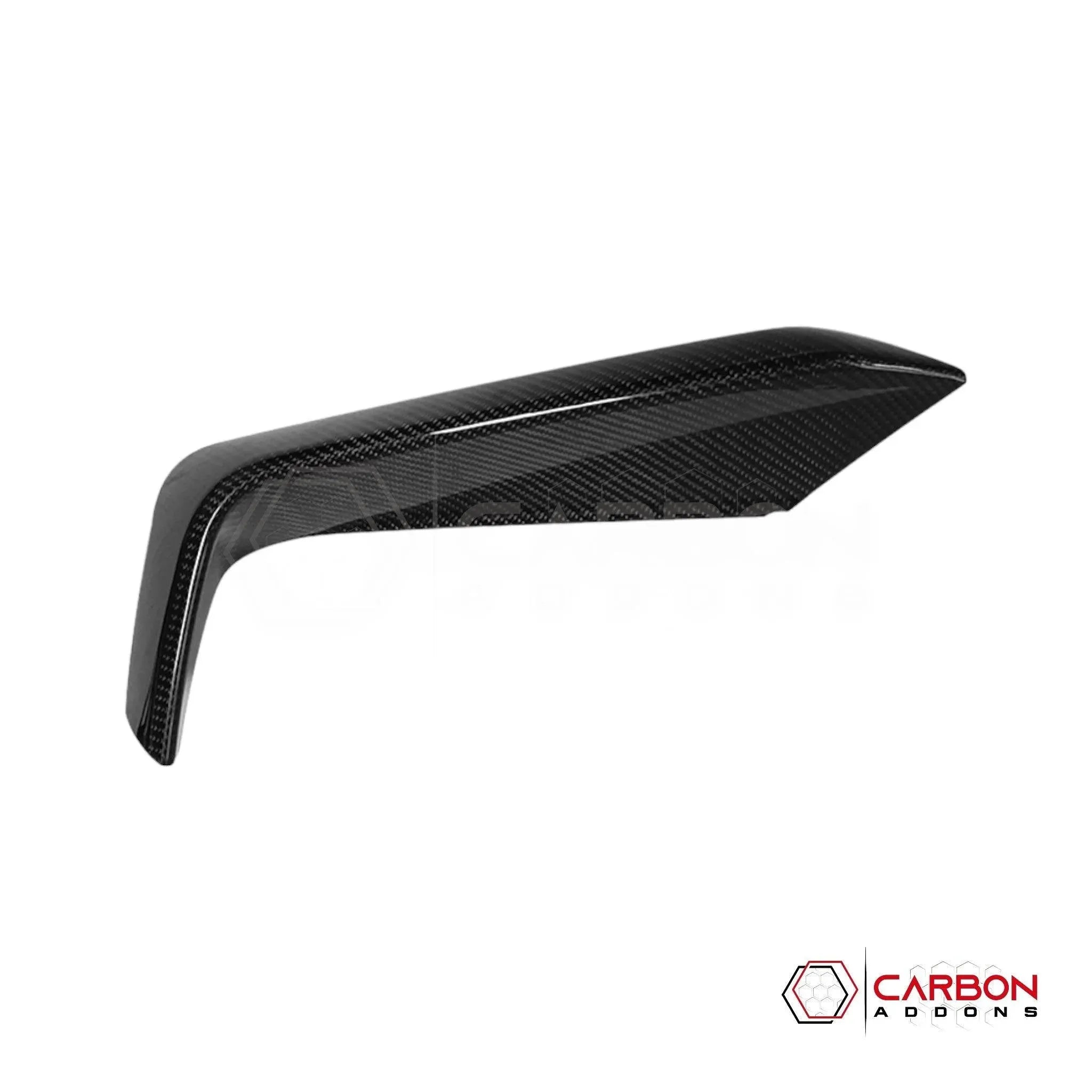 [Coming Soon] 2pcs Set 2024-Up S650 Ford Mustang EcoBoost Hard Carbon Fiber Bumper Grill Trim Covers - carbonaddons Carbon Fiber Parts, Accessories, Upgrades, Mods