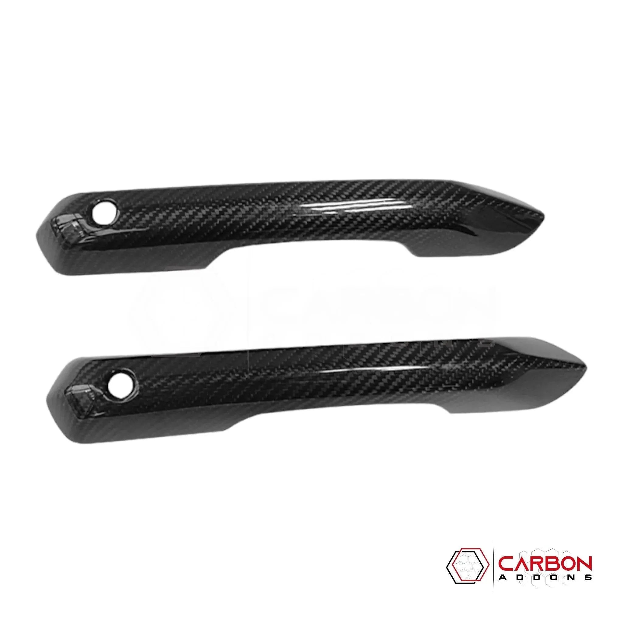 [Coming Soon] 2pcs Set 2024-Up S650 Ford Mustang Hard Carbon Fiber Exterior Door Handle Cover - carbonaddons Carbon Fiber Parts, Accessories, Upgrades, Mods