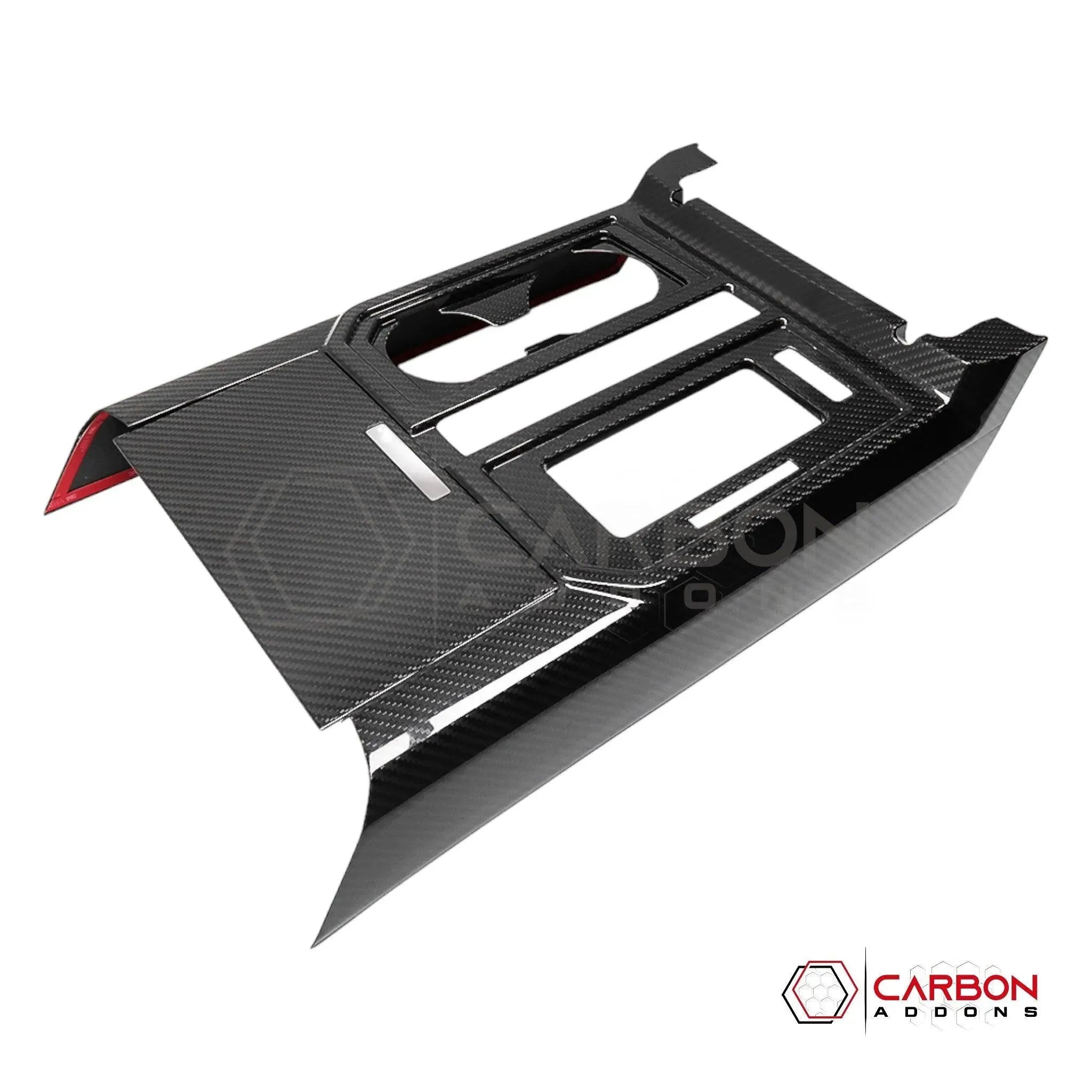 [Coming Soon] Ford F150 2015-2020 Center Console Gear Shift Panel Hard Carbon Fiber Cover - carbonaddons Carbon Fiber Parts, Accessories, Upgrades, Mods