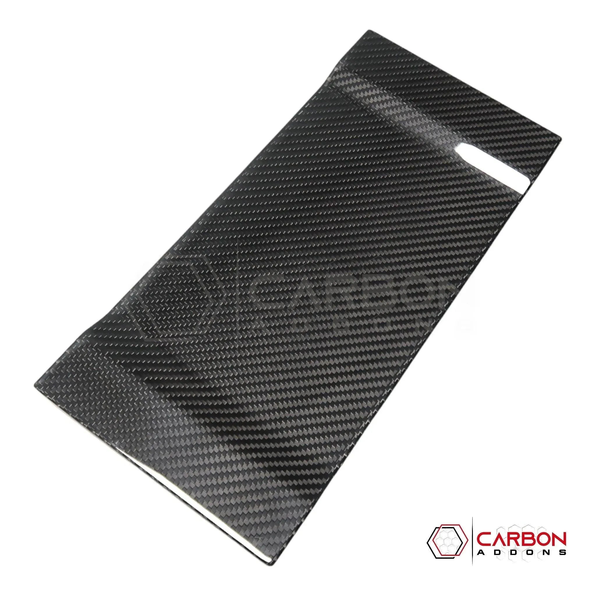 [Coming Soon] Ford F150 2021-Up Center Console Wireless Charger/Coin Tray Hard Carbon Fiber Cover - carbonaddons Carbon Fiber Parts, Accessories, Upgrades, Mods