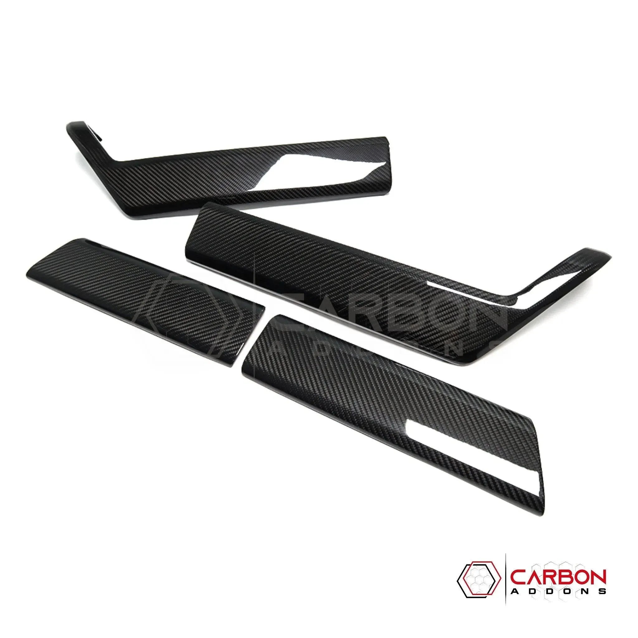 [Coming Soon] Ford F150 2021-Up Door Panel Trim Hard Carbon Fiber Cover - carbonaddons Carbon Fiber Parts, Accessories, Upgrades, Mods