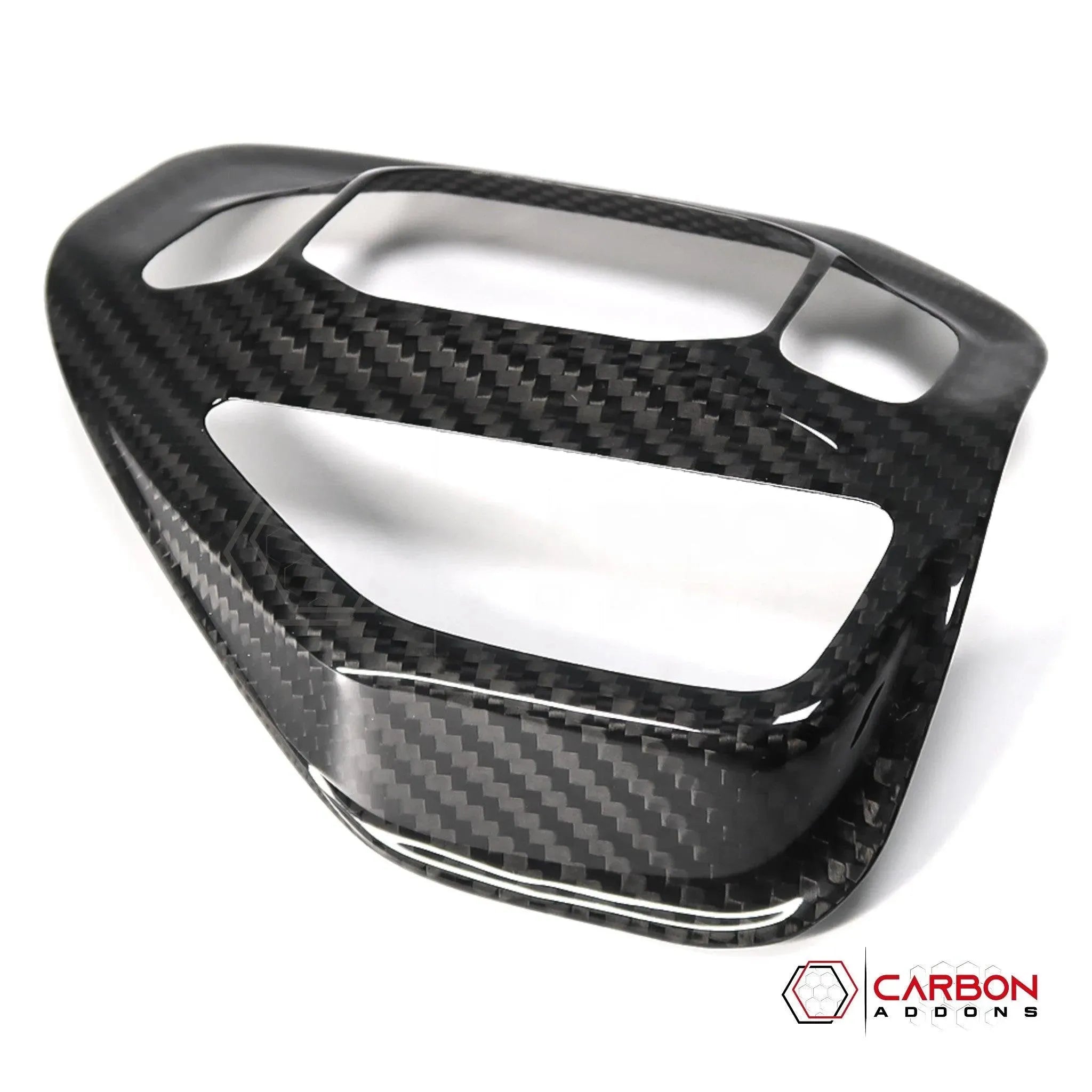 [Coming Soon] RAM TRX 2021-2024 Driving Mode Selector Button Trim Hard Carbon Fiber Cover - carbonaddons Carbon Fiber Parts, Accessories, Upgrades, Mods