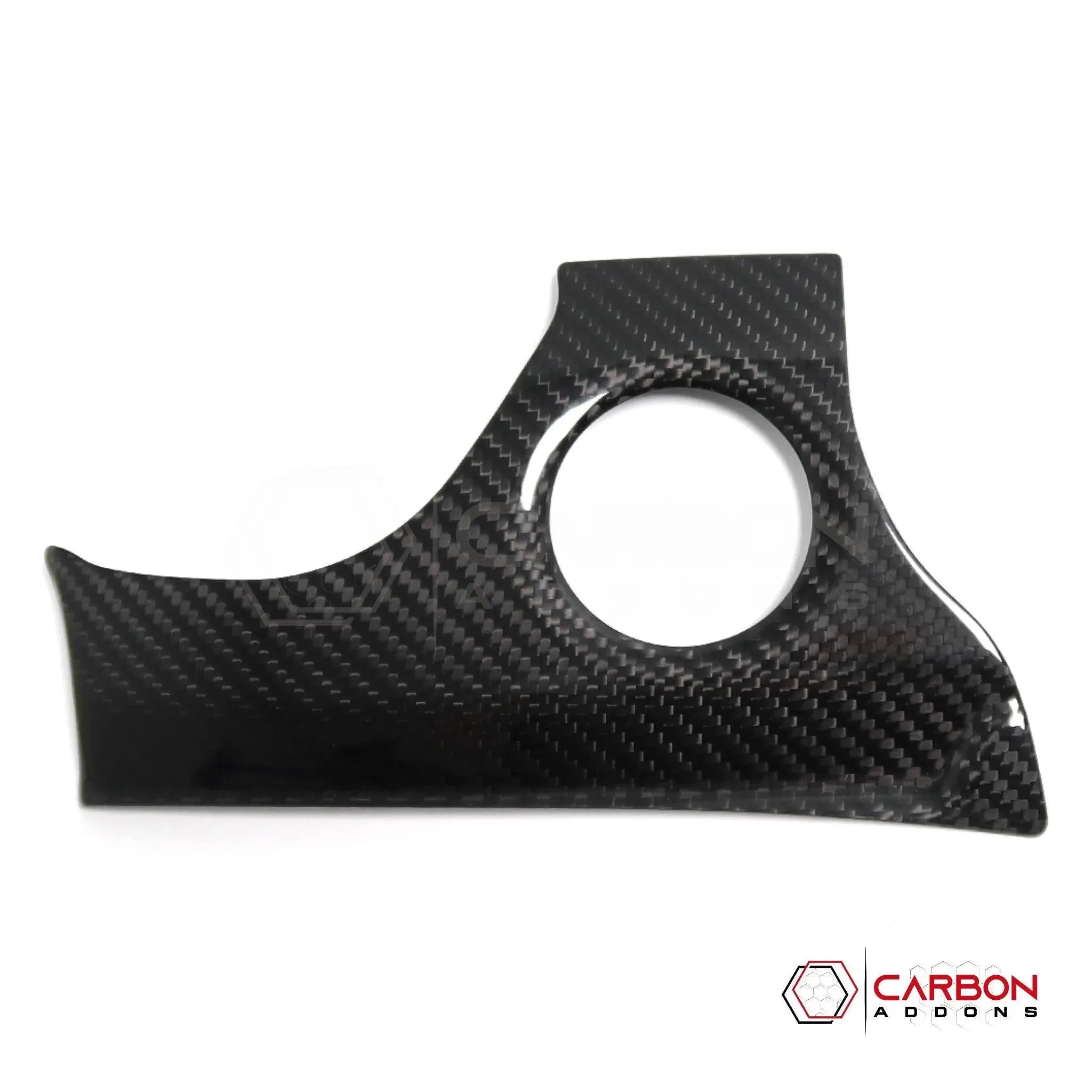 [Coming Soon] RAM TRX 2021-2024 Engine Start Stop Button Surround Trim Hard Carbon Fiber Cover - carbonaddons Carbon Fiber Parts, Accessories, Upgrades, Mods