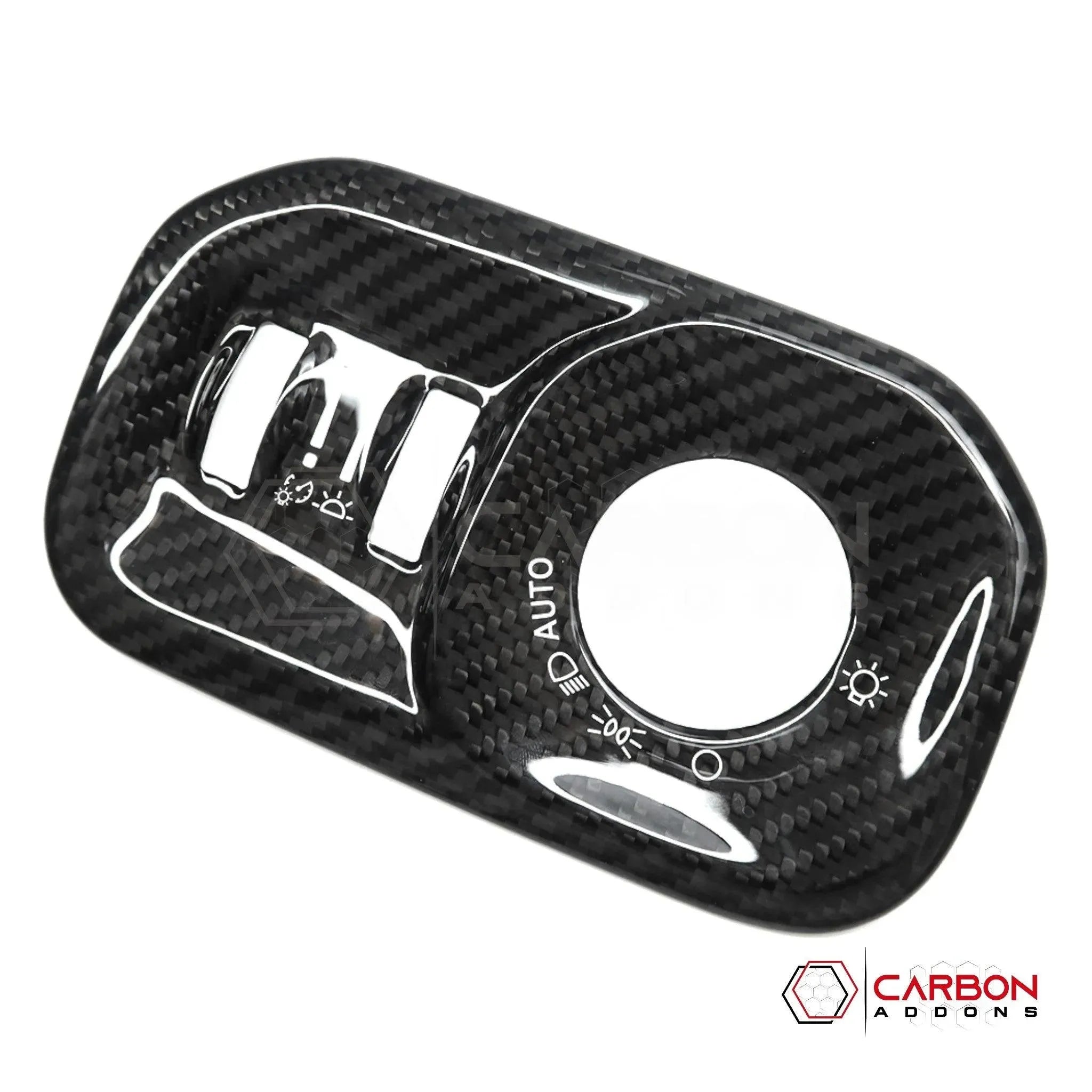[Coming Soon] RAM TRX 2021-2024 Headlight Control Trim Hard Carbon Fiber Cover - carbonaddons Carbon Fiber Parts, Accessories, Upgrades, Mods