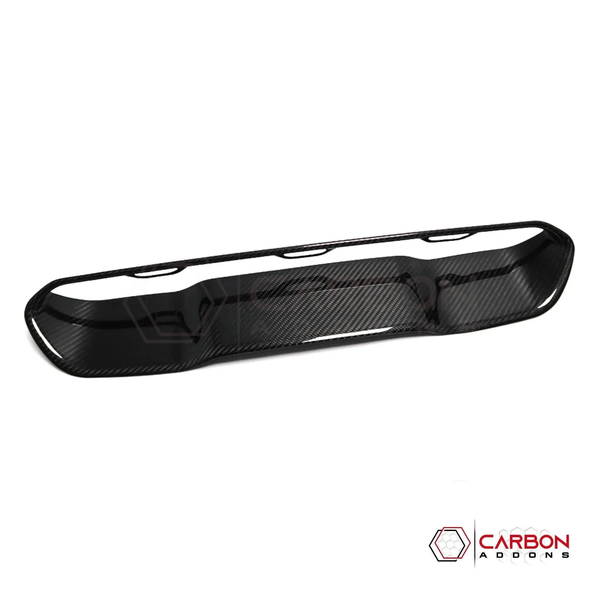 [Coming Soon] RAM TRX 2021-2024 Hood Center Vent Trim Hard Carbon Fiber Cover - carbonaddons Carbon Fiber Parts, Accessories, Upgrades, Mods