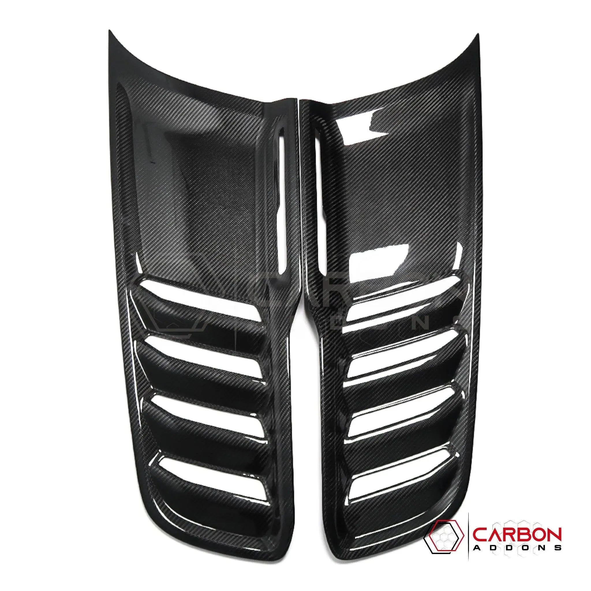[Coming Soon] RAM TRX 2021-2024 Hood Side Vents Trim Hard Carbon Fiber Cover - carbonaddons Carbon Fiber Parts, Accessories, Upgrades, Mods