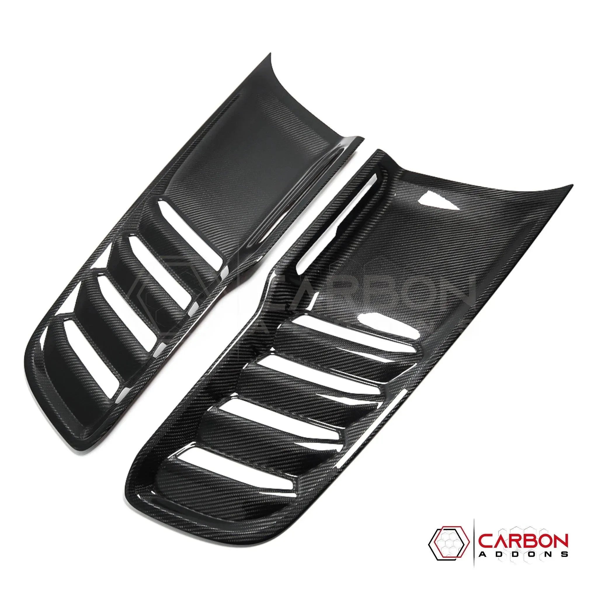 [Coming Soon] RAM TRX 2021-2024 Hood Side Vents Trim Hard Carbon Fiber Cover - carbonaddons Carbon Fiber Parts, Accessories, Upgrades, Mods