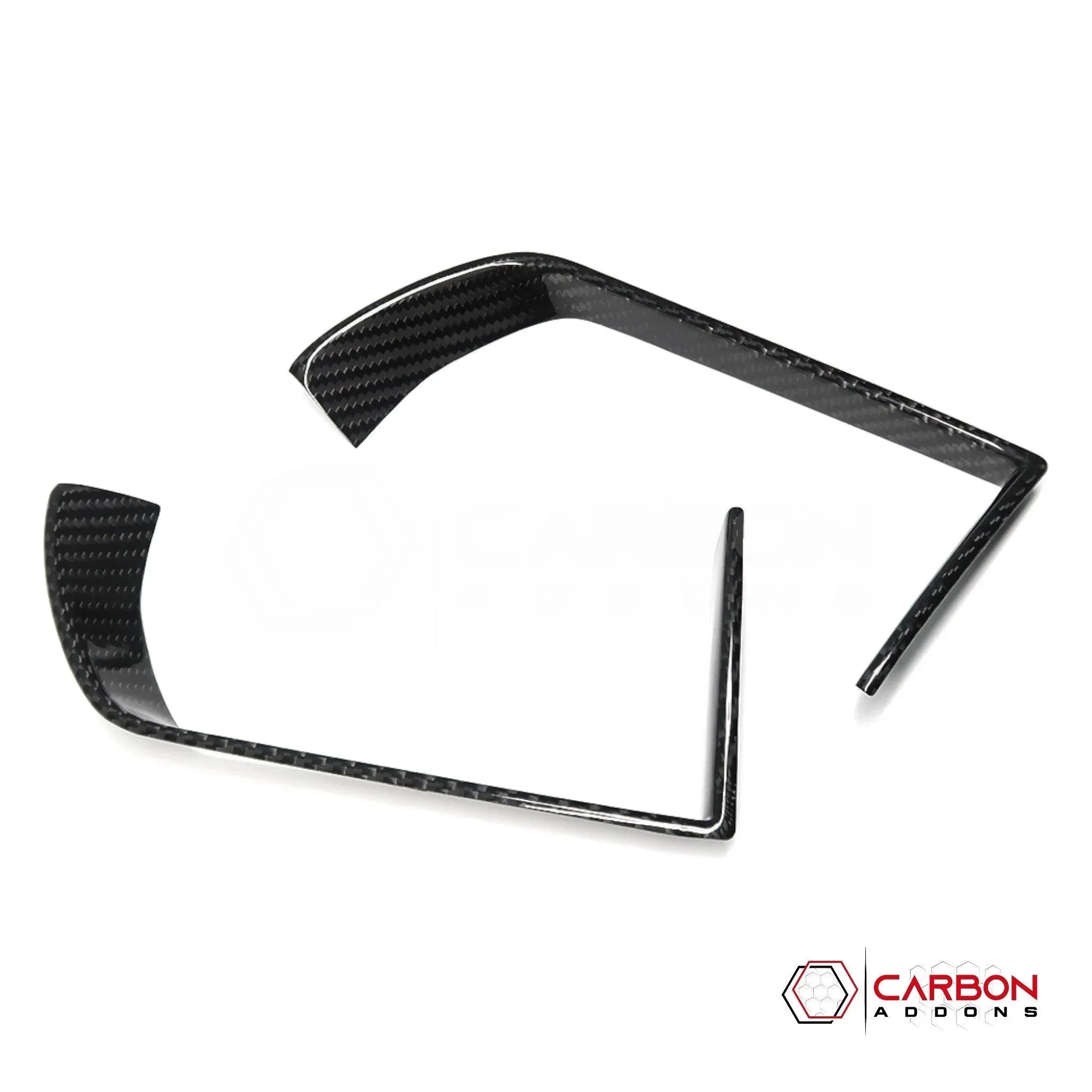 [Coming Soon] RAM TRX 2021-2024 Infotainment Screen AC Vent Trim Hard Carbon Fiber Cover - carbonaddons Carbon Fiber Parts, Accessories, Upgrades, Mods