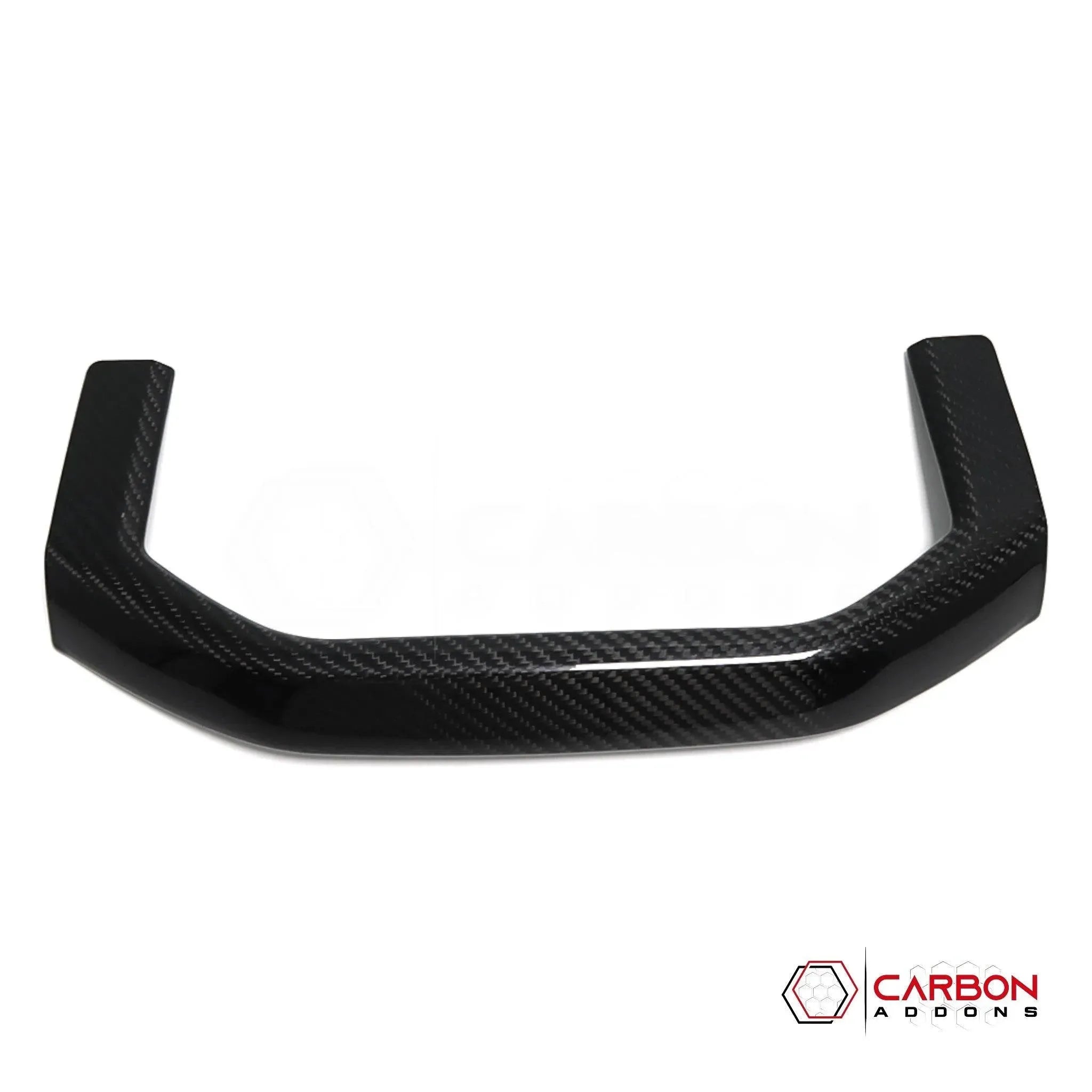 [Coming Soon] RAM TRX 2021-2024 Interior Rear Cup Holder Trim Hard Carbon Fiber Cover - carbonaddons Carbon Fiber Parts, Accessories, Upgrades, Mods