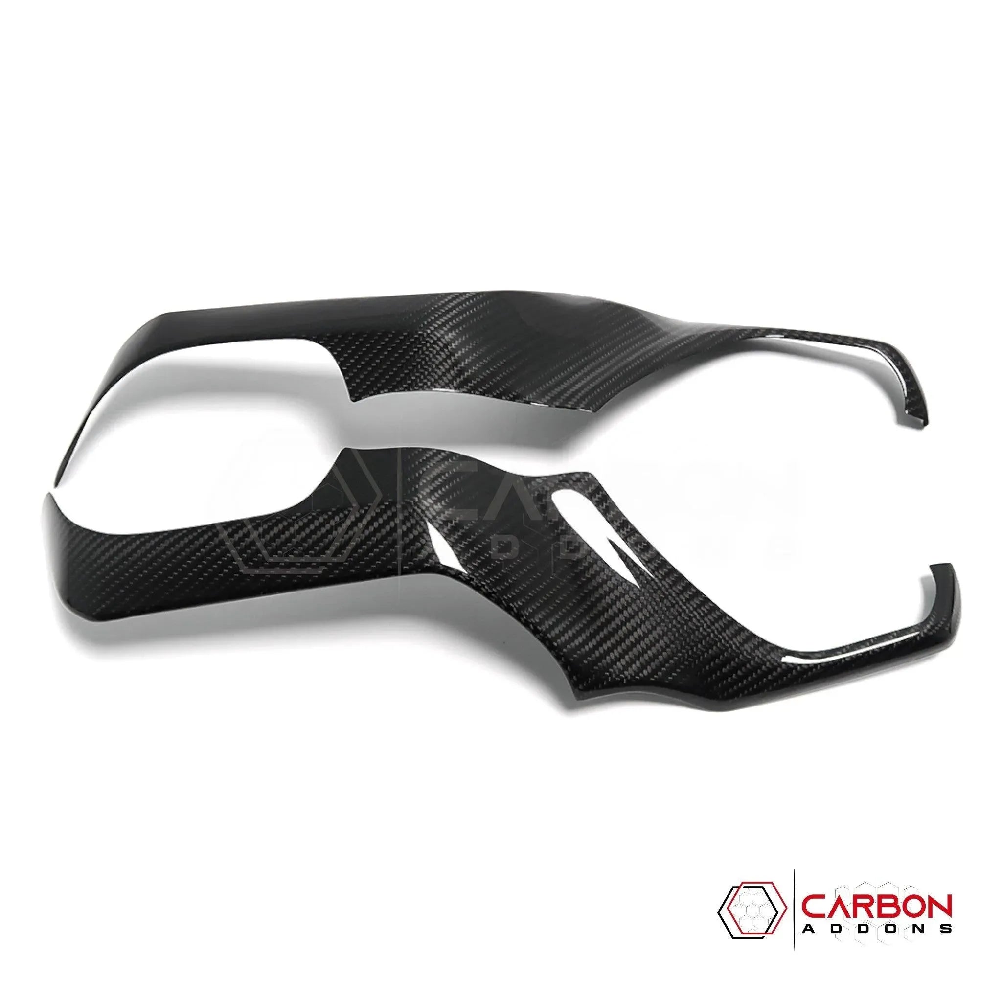 [Coming Soon] RAM TRX 2021-2024 Radio Infotainment Screen Side Trim Hard Carbon Fiber Cover - carbonaddons Carbon Fiber Parts, Accessories, Upgrades, Mods
