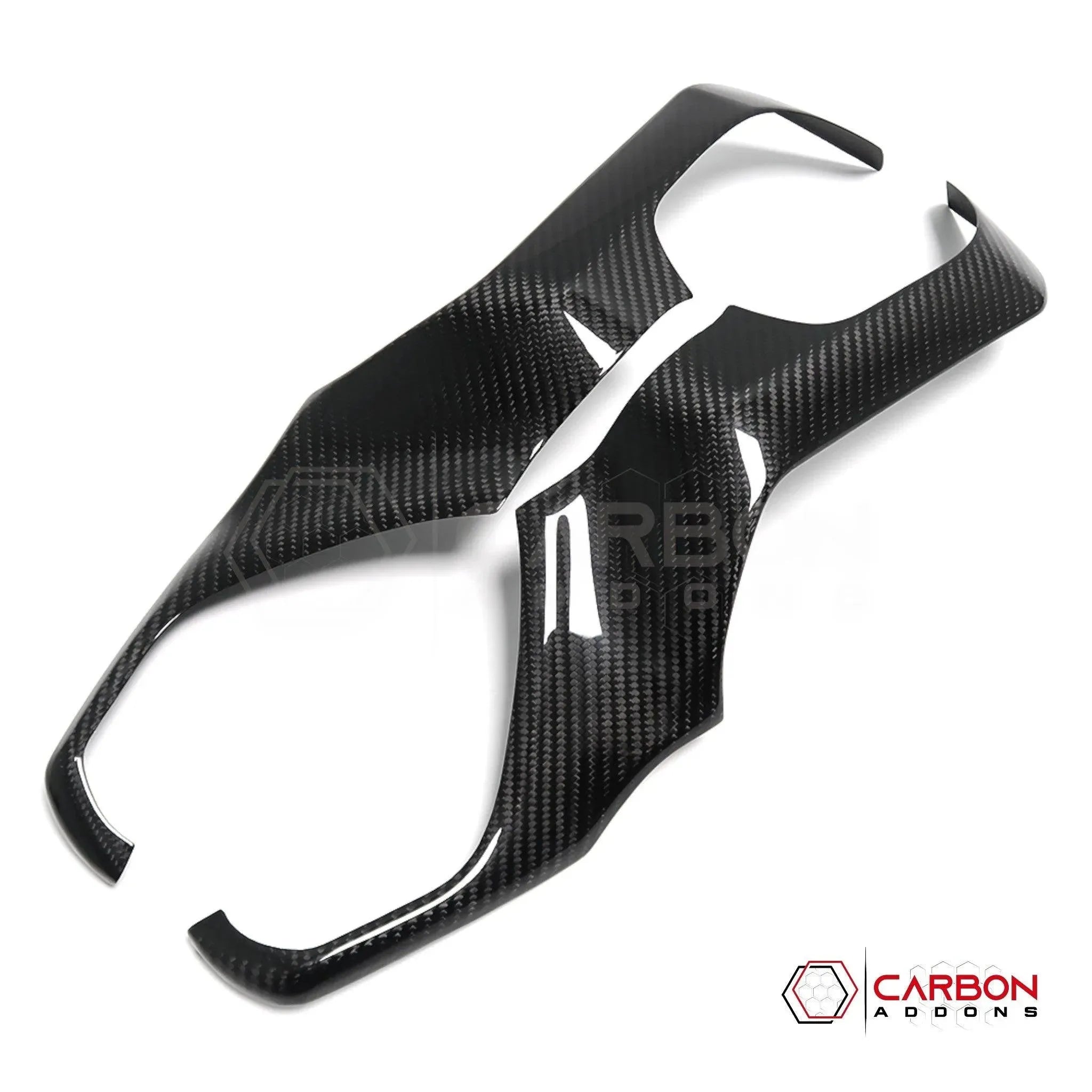 [Coming Soon] RAM TRX 2021-2024 Radio Infotainment Screen Side Trim Hard Carbon Fiber Cover - carbonaddons Carbon Fiber Parts, Accessories, Upgrades, Mods