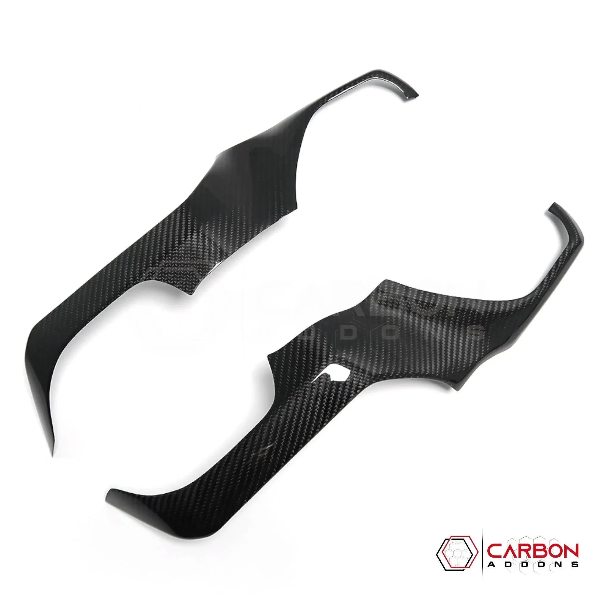 [Coming Soon] RAM TRX 2021-2024 Radio Infotainment Screen Side Trim Hard Carbon Fiber Cover - carbonaddons Carbon Fiber Parts, Accessories, Upgrades, Mods