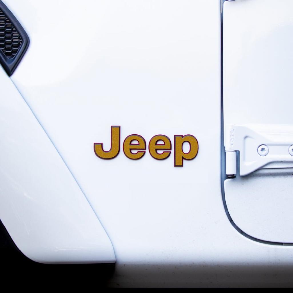 JEEP Gladiator Emblem Overlay Decal Set | Fits 2020+ Jeep Gladiator