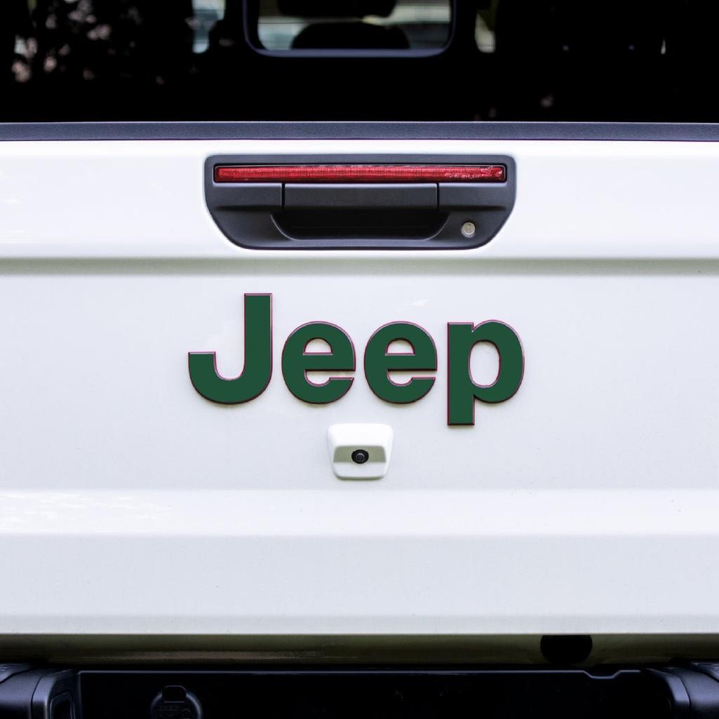 JEEP Gladiator Emblem Overlay Decal Set | Fits 2020+ Jeep Gladiator