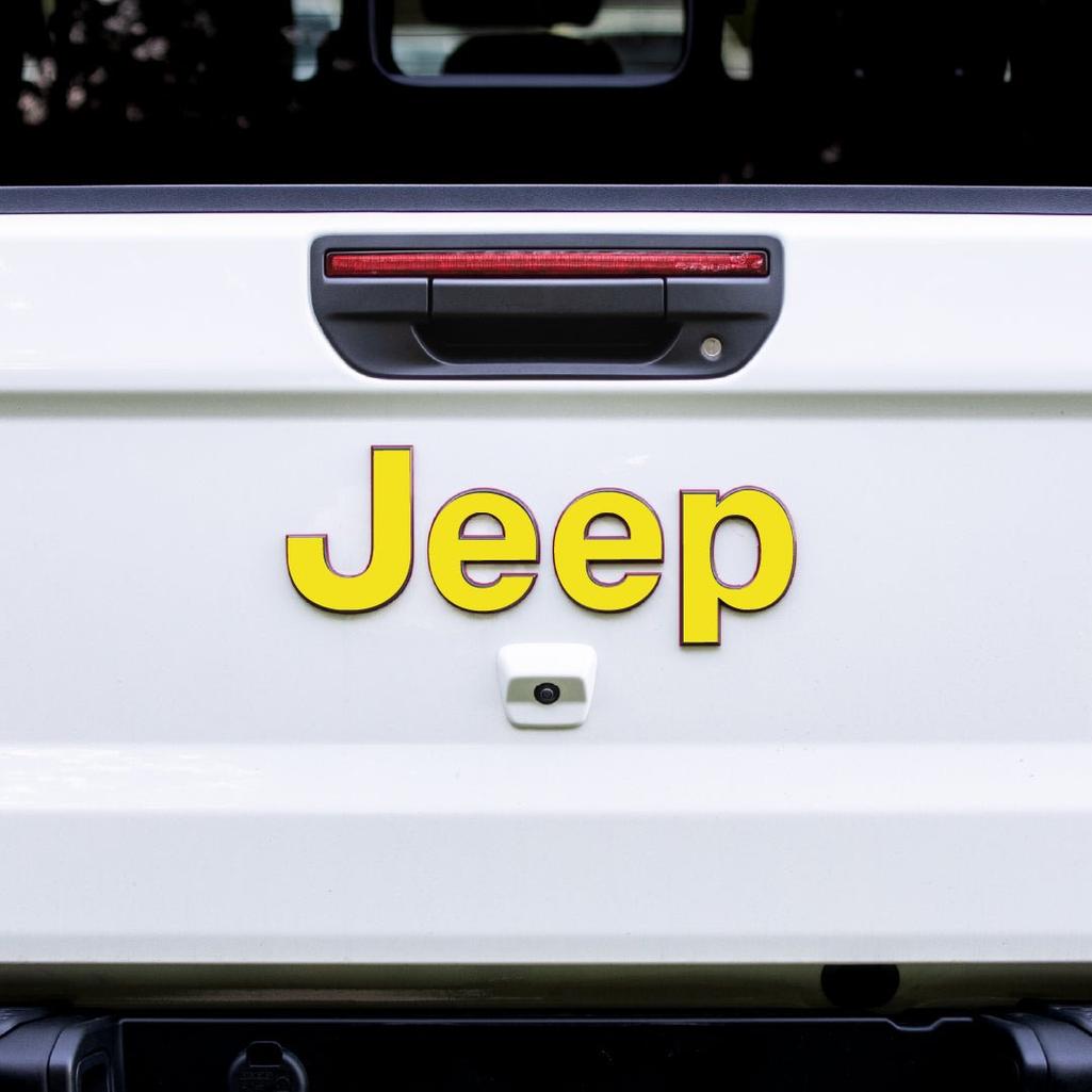 JEEP Gladiator Emblem Overlay Decal Set | Fits 2020+ Jeep Gladiator