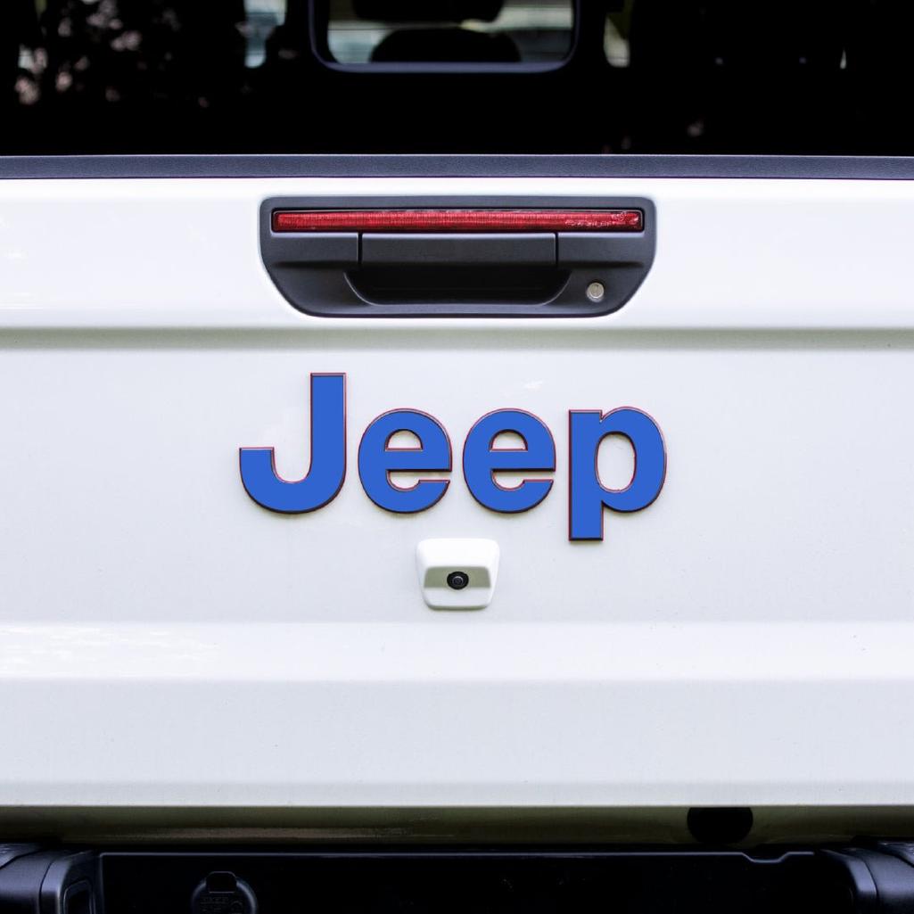 JEEP Gladiator Emblem Overlay Decal Set | Fits 2020+ Jeep Gladiator