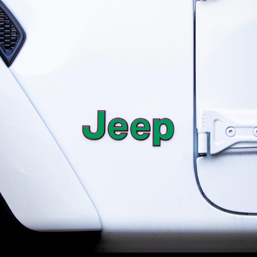 JEEP Gladiator Emblem Overlay Decal Set | Fits 2020+ Jeep Gladiator