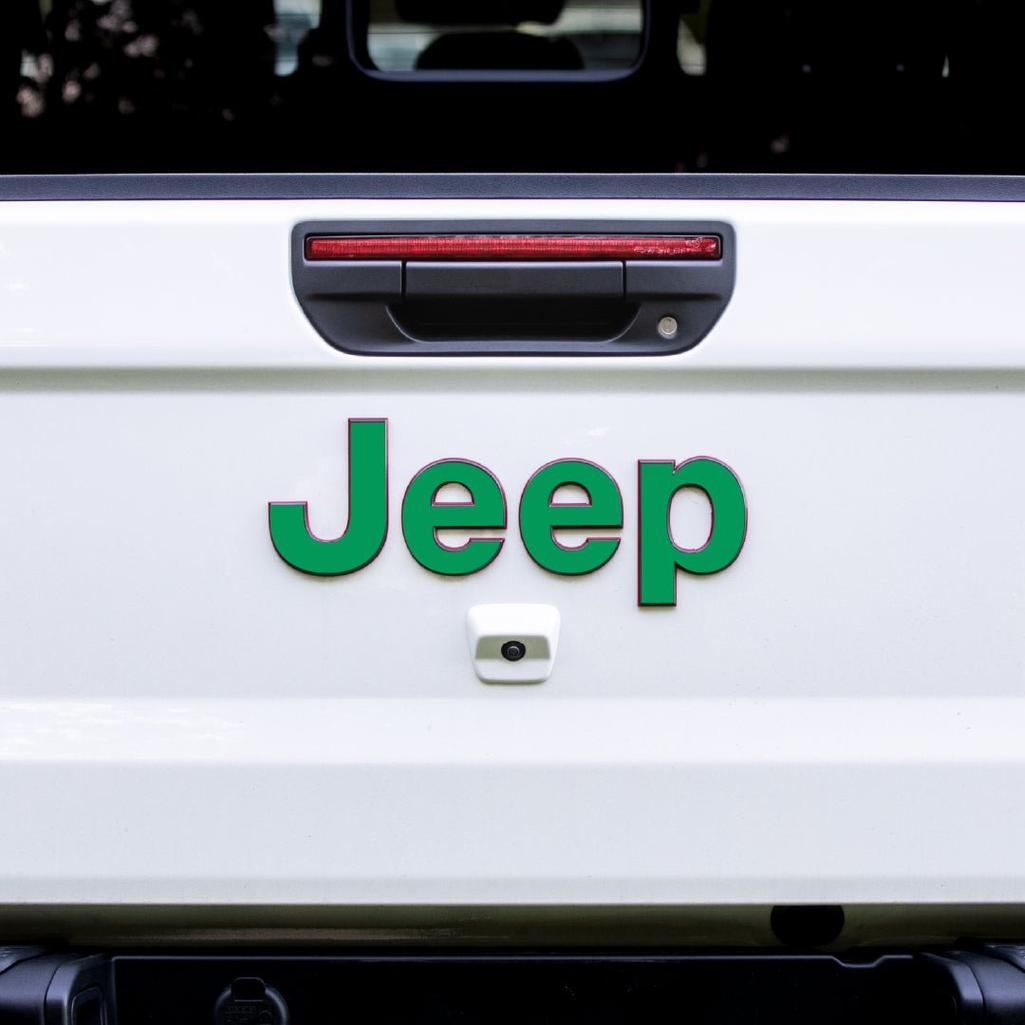 JEEP Gladiator Emblem Overlay Decal Set | Fits 2020+ Jeep Gladiator