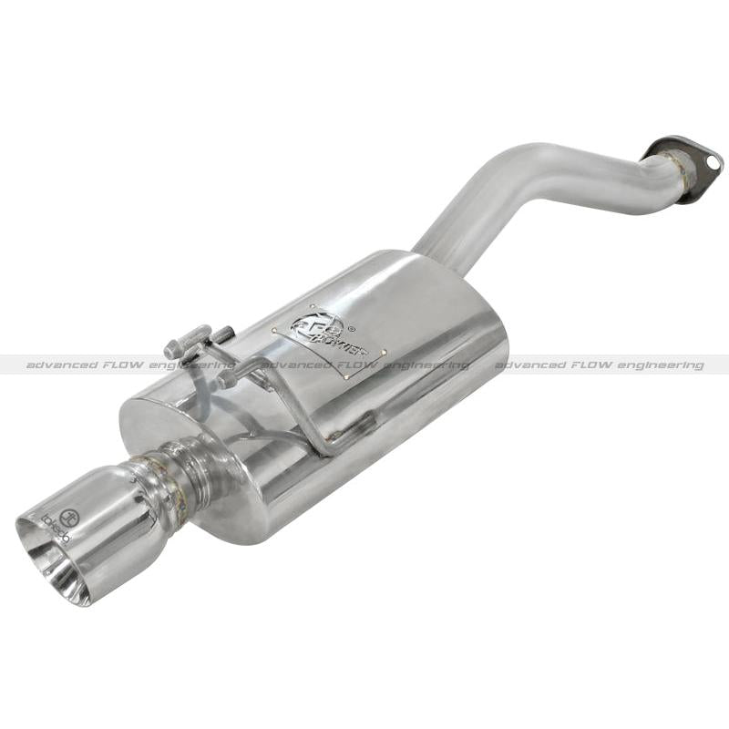 aFe Takeda Exhaust Axle-Back 06-11 Honda Civic Si L4 2.0L 2.5in 304 Stainless Steel-SR1 Performance