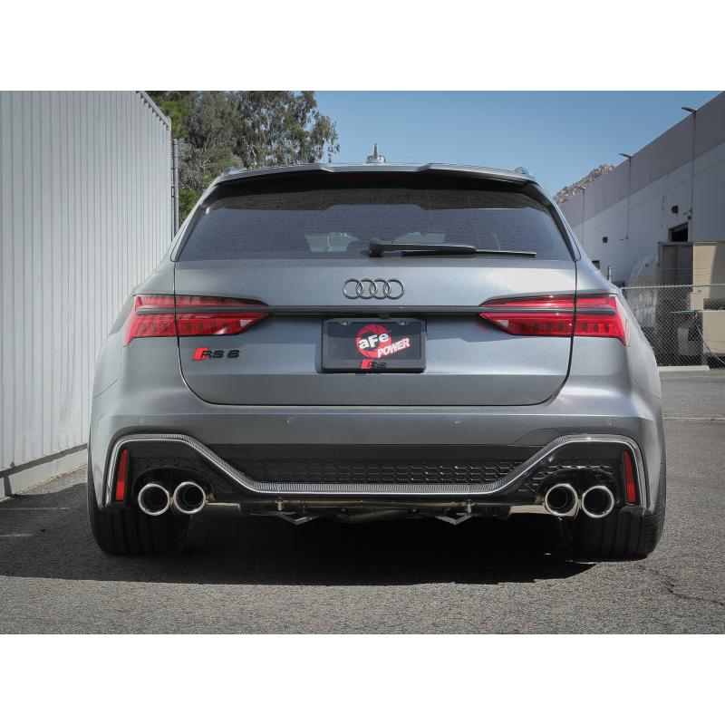 aFe 20-22 Audi RS6 Avant V8 4L(tt) MACH Force-Xp 3in to 2.5in 304 SS Cat-Back Exhaust w/Polished Tip