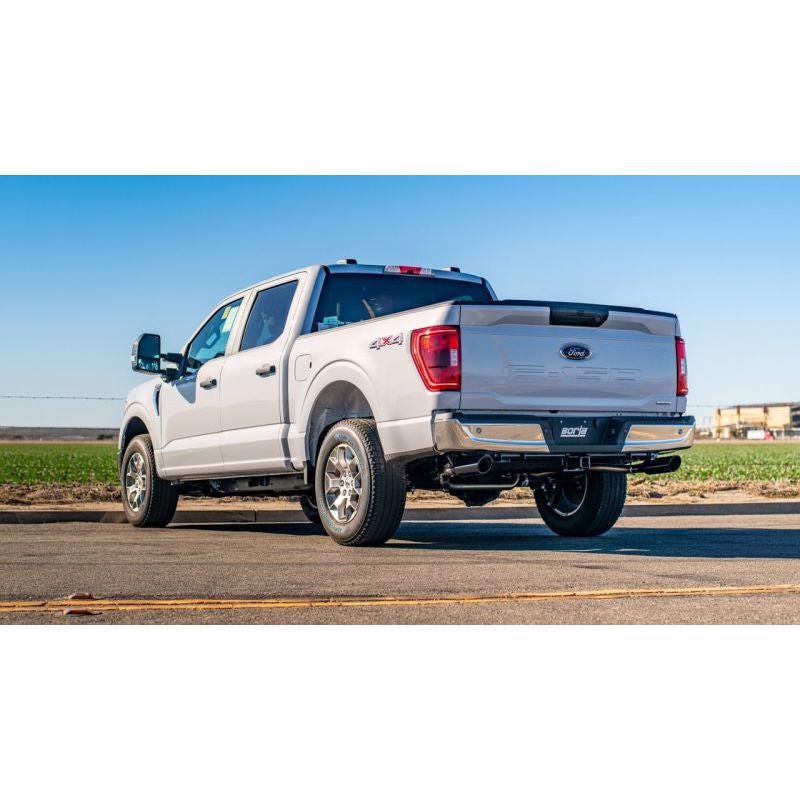 Borla F-150 2021 5.0L 4dr CC SB EC STB Lariat/KR/Platinm/LTD 3/2.25 SRE Cat-Back ATAK Black CHR Tips